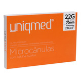 Microcânulas C/ Agulha Auxiliar 22g X 70mm(21gx1 ) 1 unidade